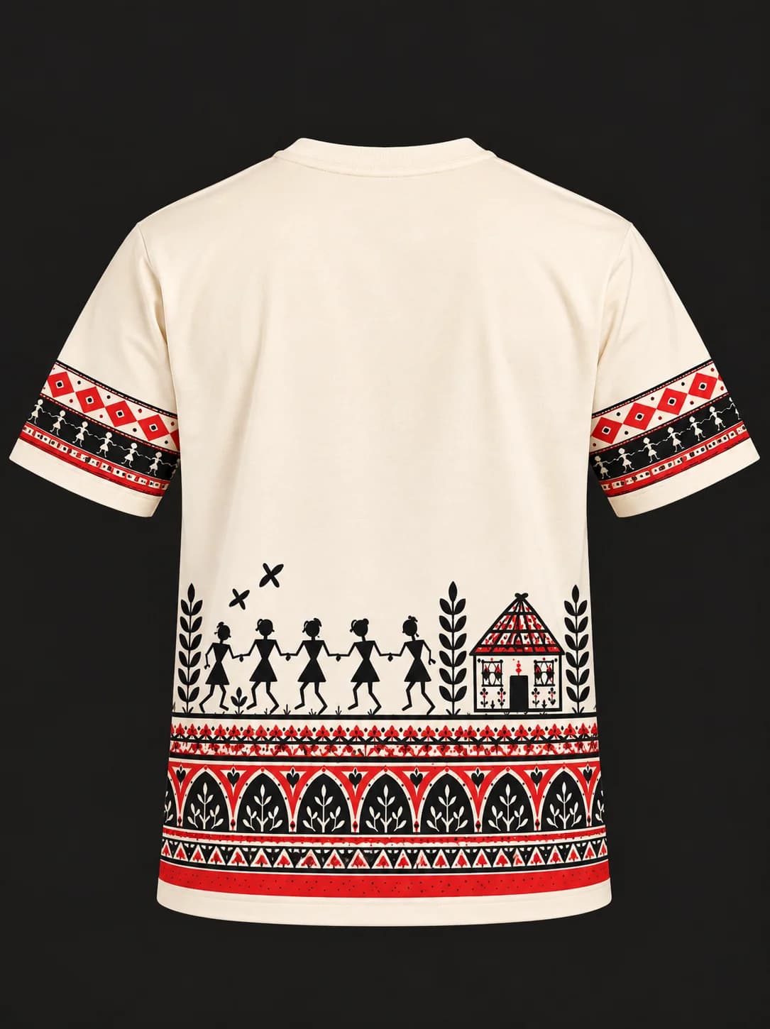 Saura Tribal Art Oversized T-Shirt